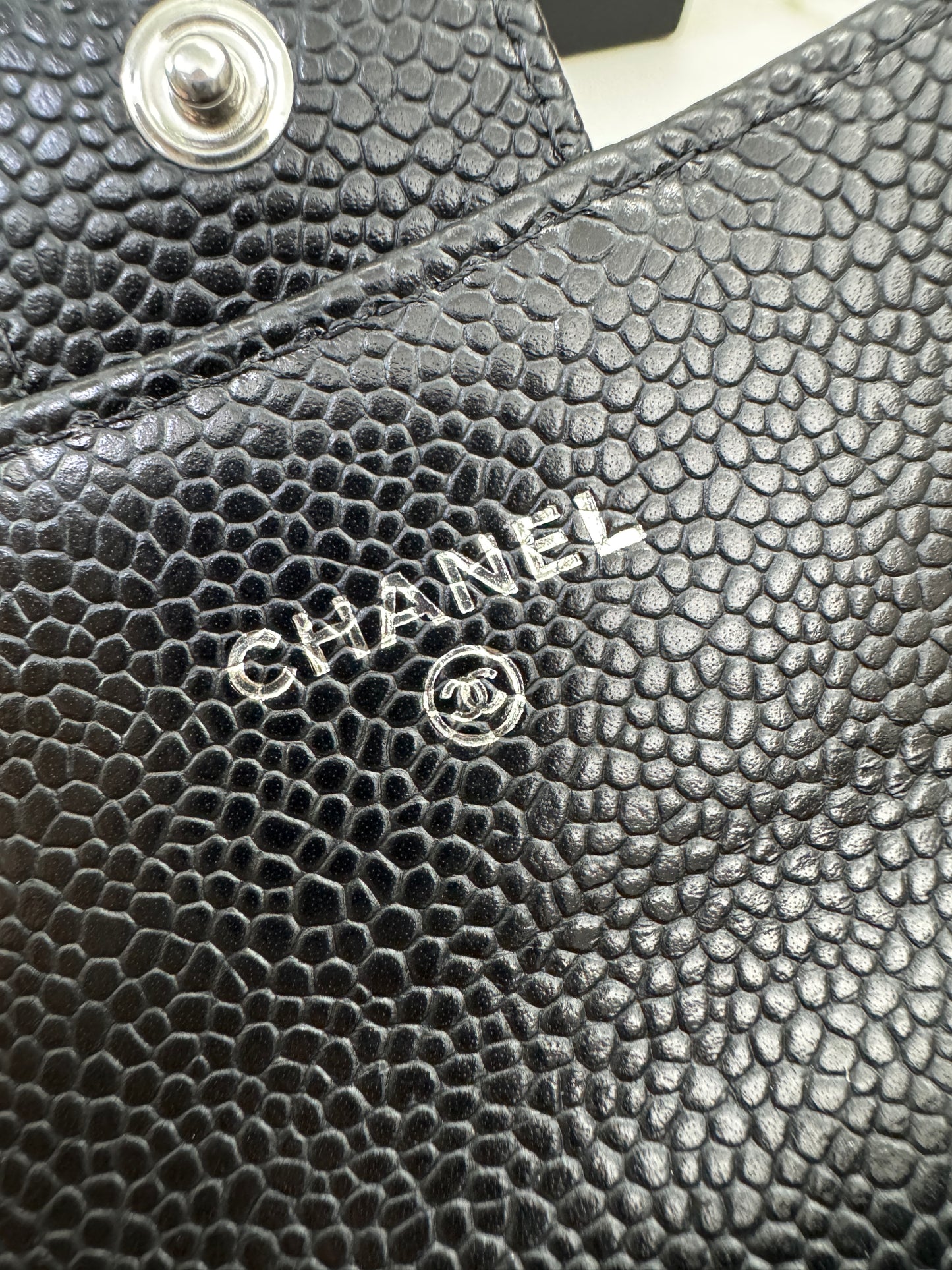 CHANEL CF Cardholder 黑銀牛