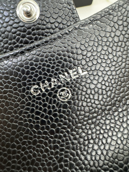 CHANEL CF Cardholder 黑銀牛