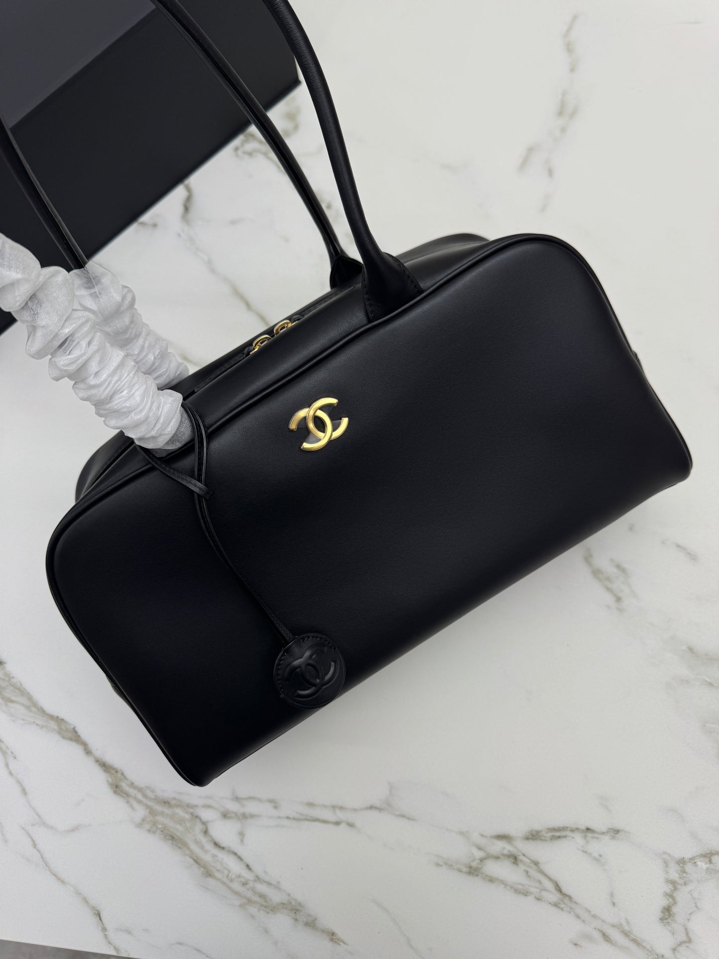 CHANEL 26S 保齡球包 黑色