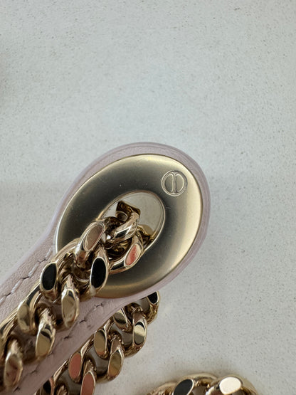 DIOR Mini Lady Dior 羊皮三格 淡粉色