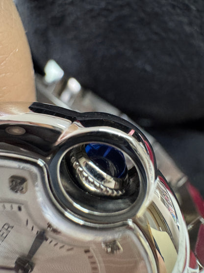 CARTIER Blue Balloon 33mm 鑽石盤【天然真鑽】