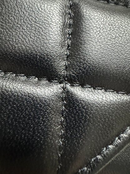 CHANEL woc 24A 琺瑯調節扣 羊皮 黑