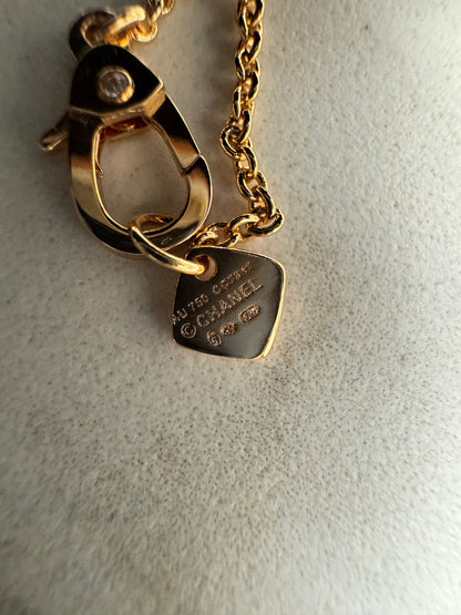 CHANEL Coco Crush 項鏈 米金色