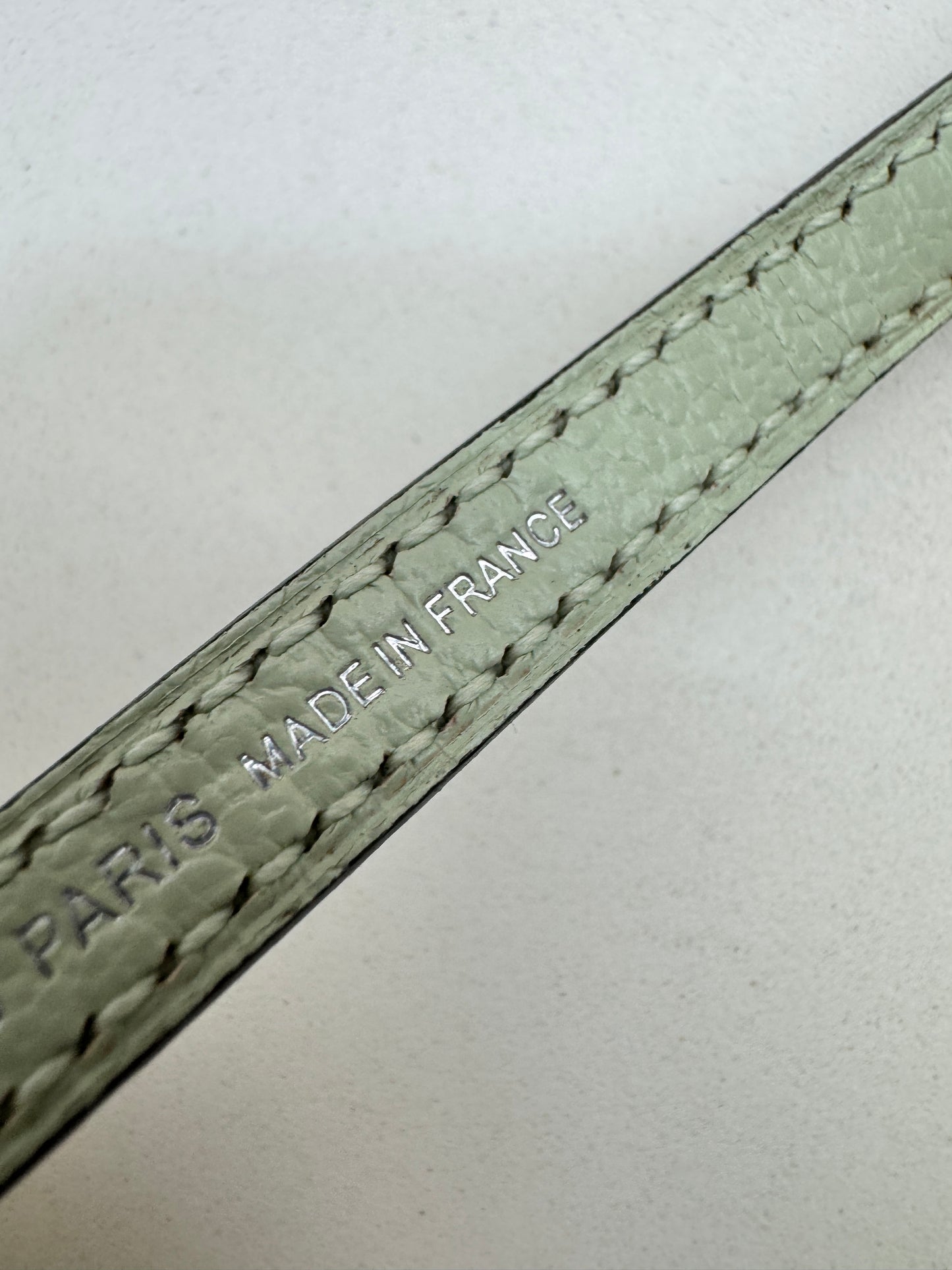 HERMES Mini Bolide 氣泡綠 山羊皮 銀扣 Mysore Vert Fizz PHW