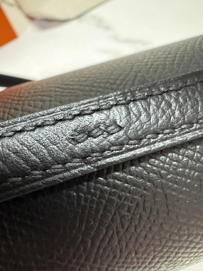 HERMES Mini Constance 新版 附鏡子 黑銀 Epsom PHW