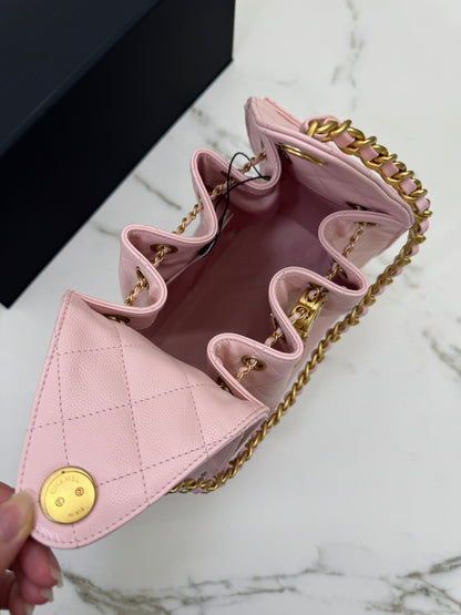 CHANEL 25Bag Small 櫻花粉 Pink Caviar 【專櫃查碼版】