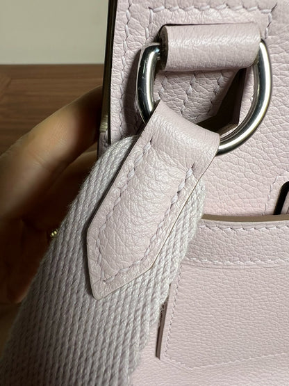 HERMES Mini Jypsiere 夢幻紫 銀扣￼evercolour