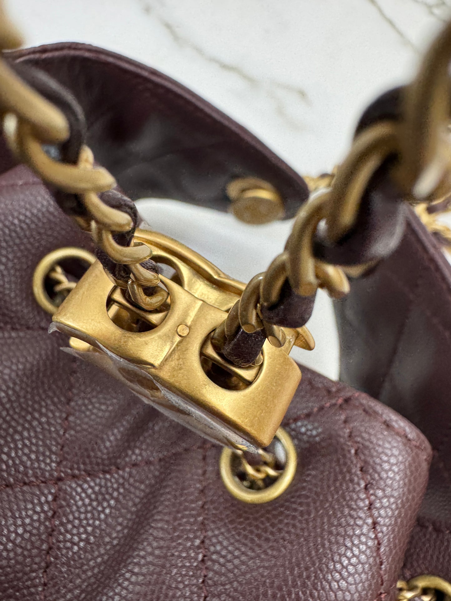 CHANEL 25Bag 荔枝牛皮 Small Chocolate