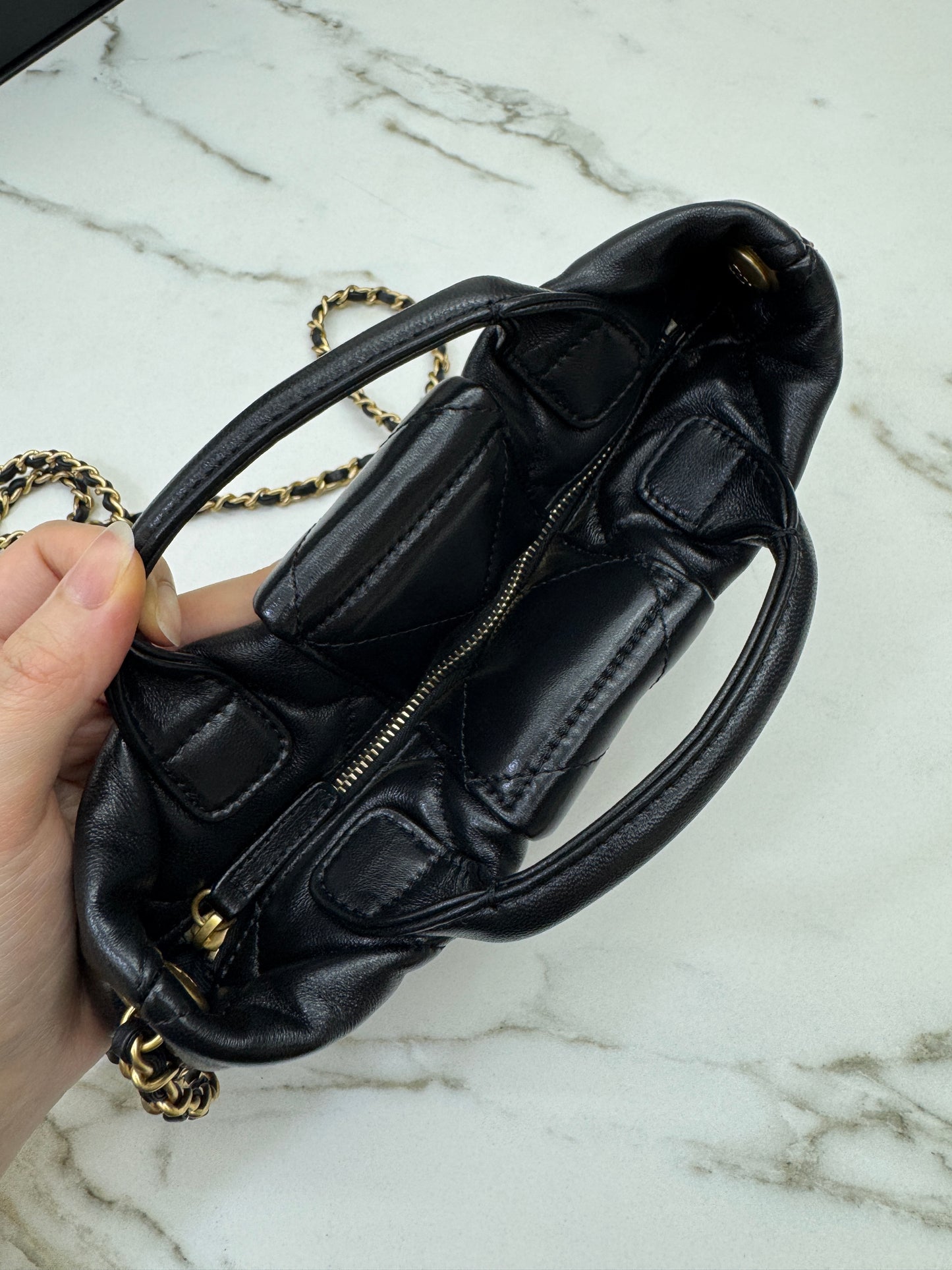 CHANEL 25K Mini 蝴蝶結包 綿羊皮