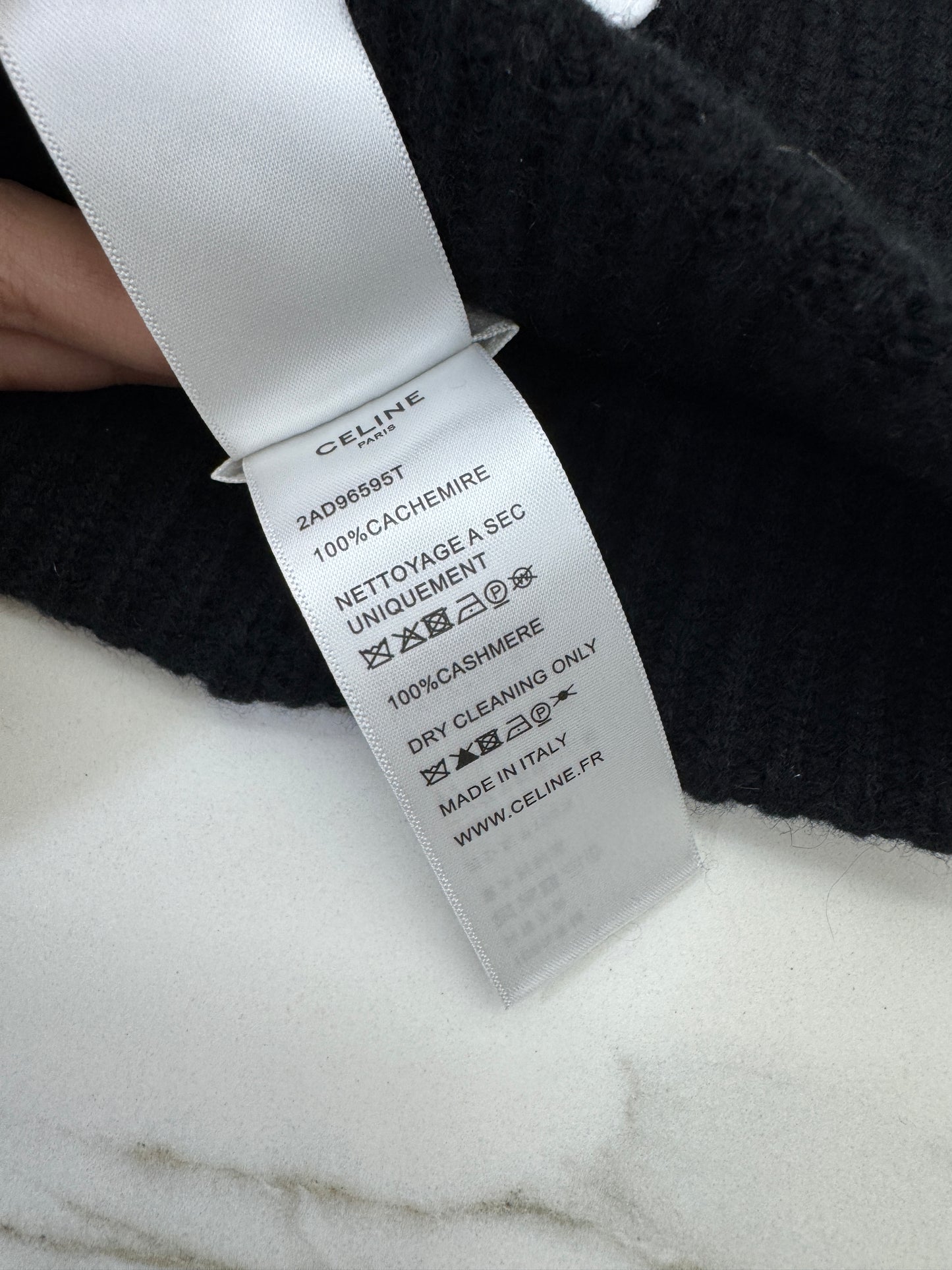 CELINE Cashmere 凱旋門Logo冷帽