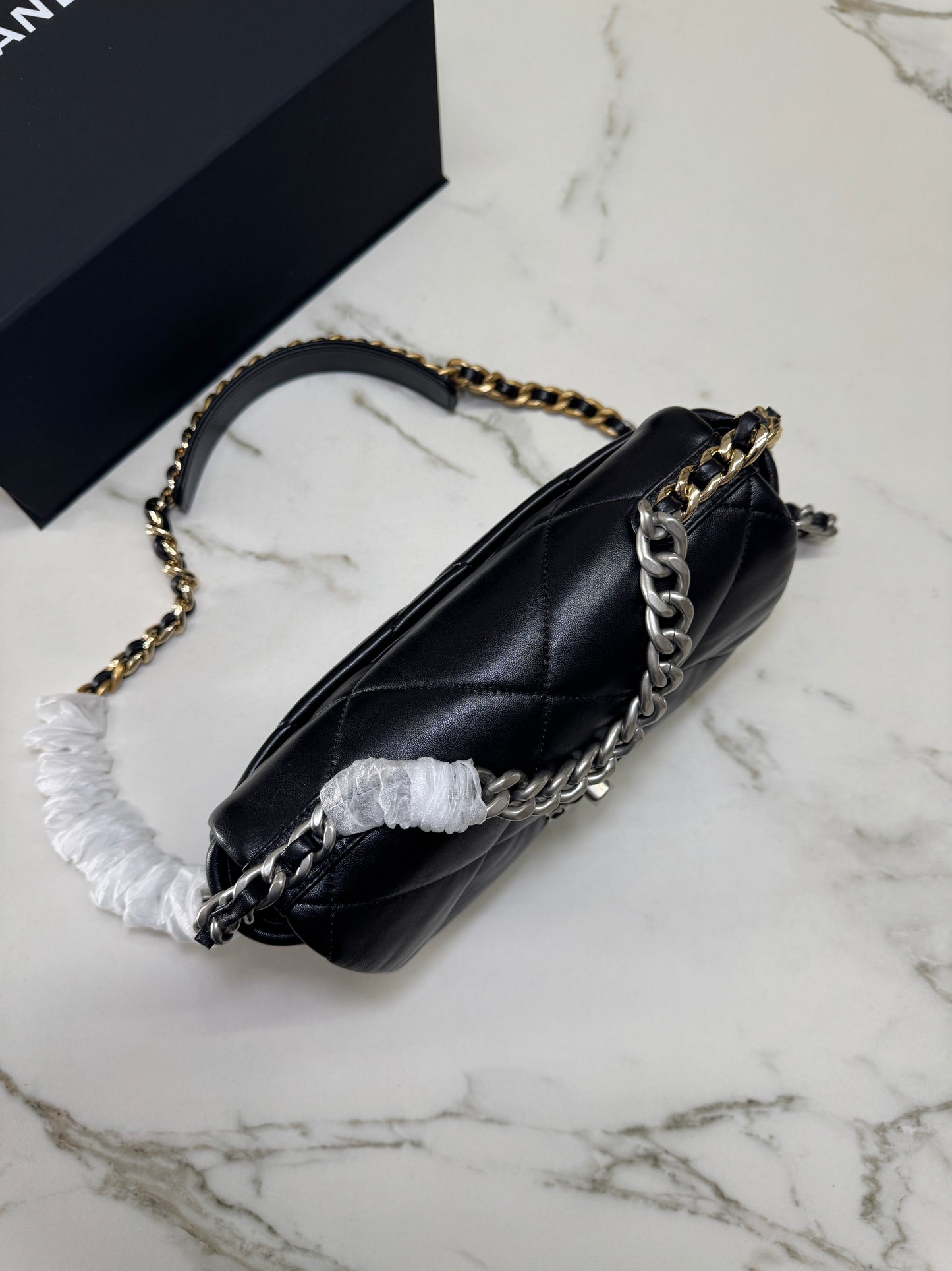 CHANEL 19Bag 黑銀 Small
