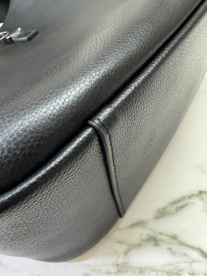 YSL LE 5 A 7 Hobo 黑銀 Large
