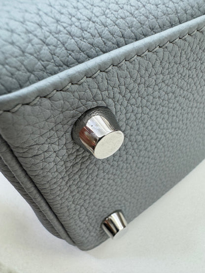 HERMES Kelly 25 Togo內縫 木偶灰銀扣 Gris Pantin PHW