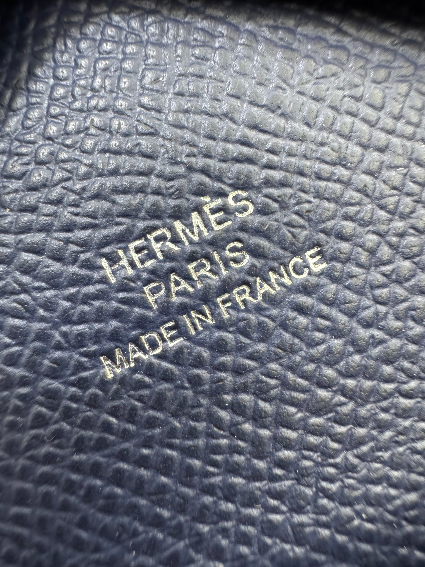 HERMES Calvi Duo 海軍藍 7U Navy Epsom
