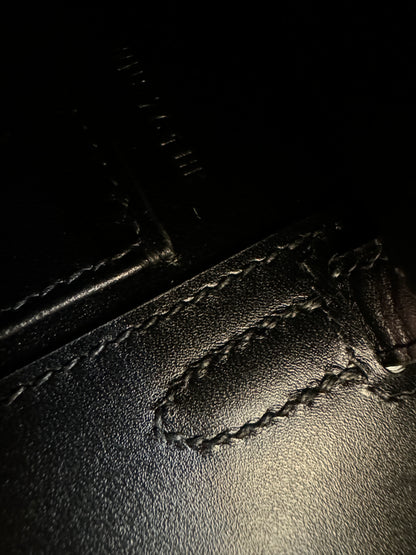 HERMES Mini Kelly I 黑金 Box皮 Kelly Pochette