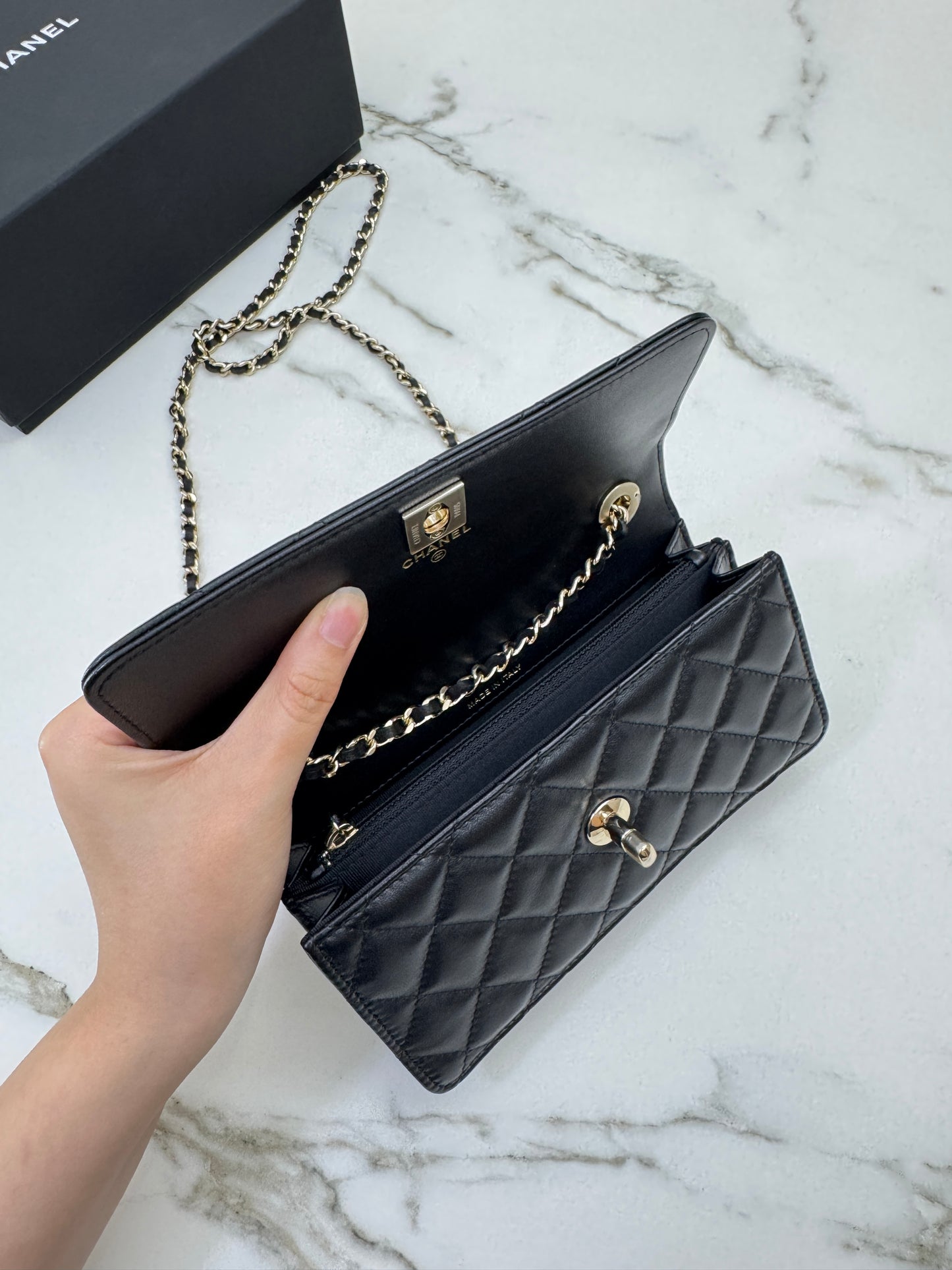 CHANEL Trendy CC 手柄woc wallet on chain