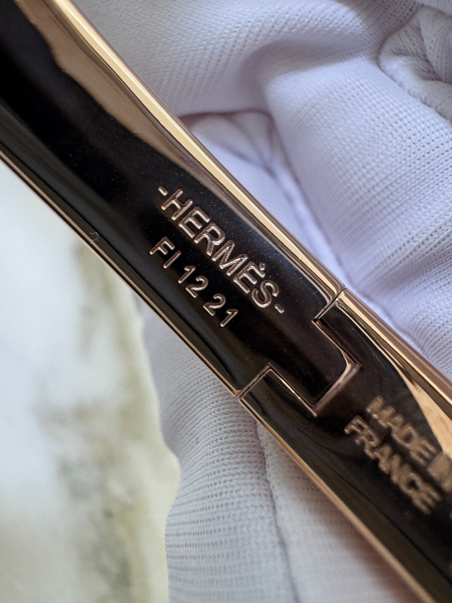 HERMES Mini Clic Chaine d’Ancre Bracelet 粉紅色玫瑰金手鐲