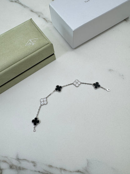 VCA Vintage Alhambra Bracelet 熊貓五花