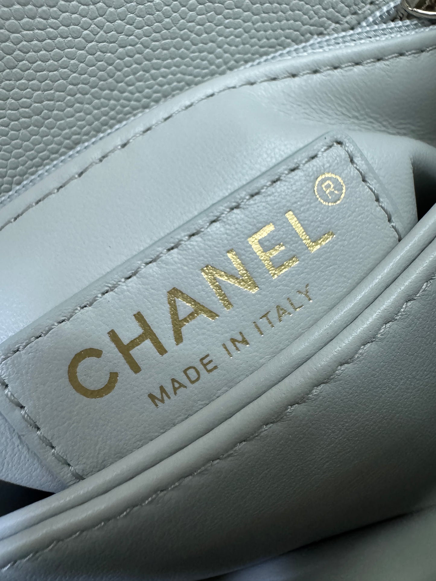 CHANEL Mini Cocohandle 霧霾藍/冰川藍 Cloud Blue