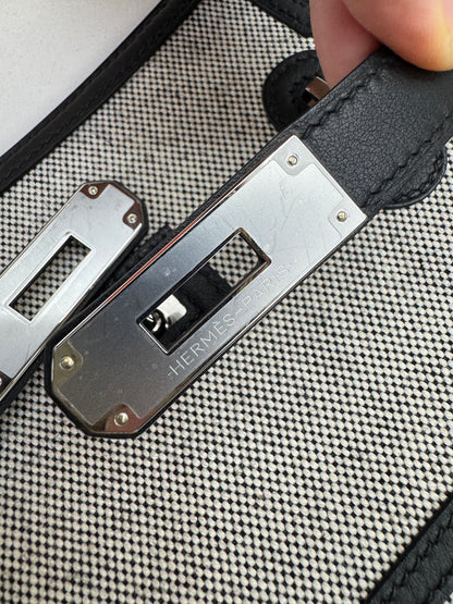 HERMES Mini Jypsiere 熊貓帆布 Swift/ Canvas