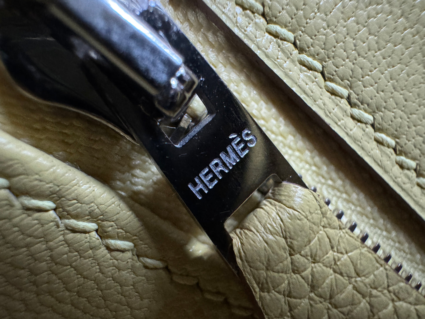 HERMES Birkin25 SO 珍珠灰拼小雞黃 Togo PHW
