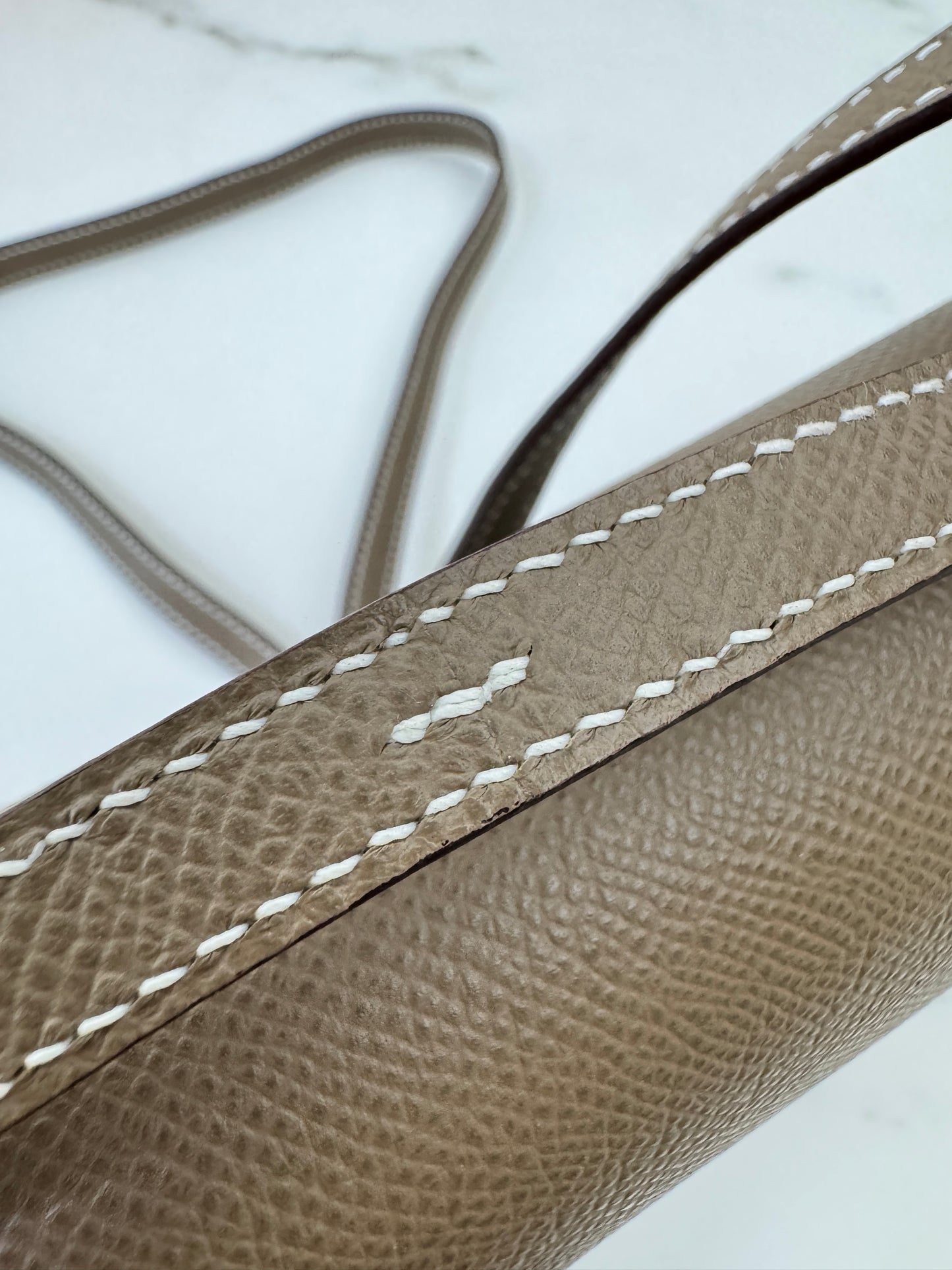 HERMES Constance Elan 大象灰銀扣 Epsom Etoupe PHW