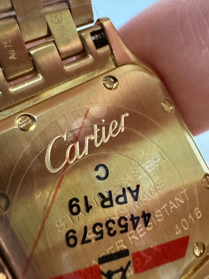 CARTIER Panthere 獵豹 金色 中號 石英