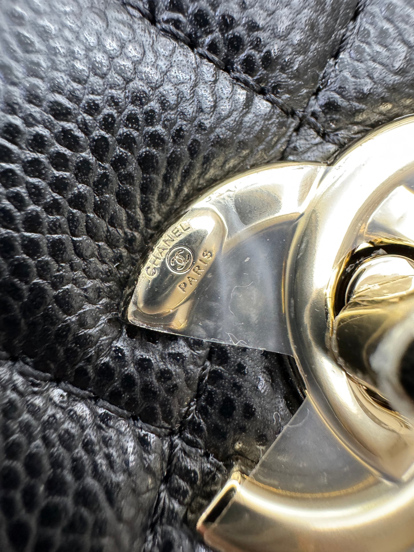 CHANEL 青蛙Duma 荔枝牛皮 Large