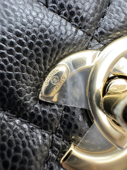 CHANEL 青蛙Duma 荔枝牛皮 Large