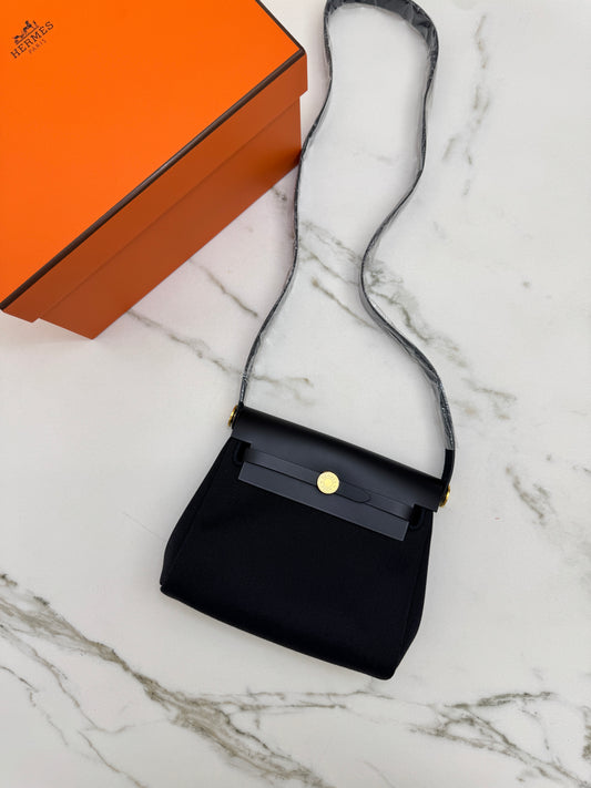 HERMES Mini Herbag 黑金