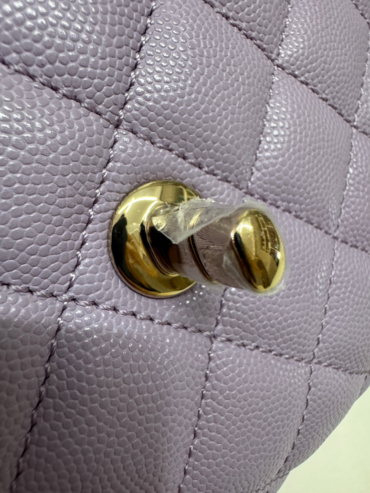 CHANEL Coco Handle 24P紫色 Small