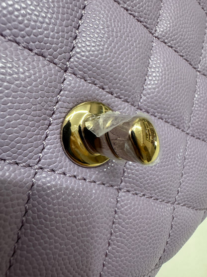 CHANEL Coco Handle 24P紫色 Small