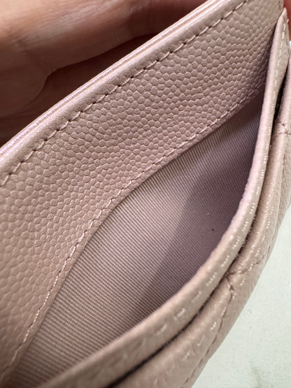 CHANEL 21C 裸粉色卡包