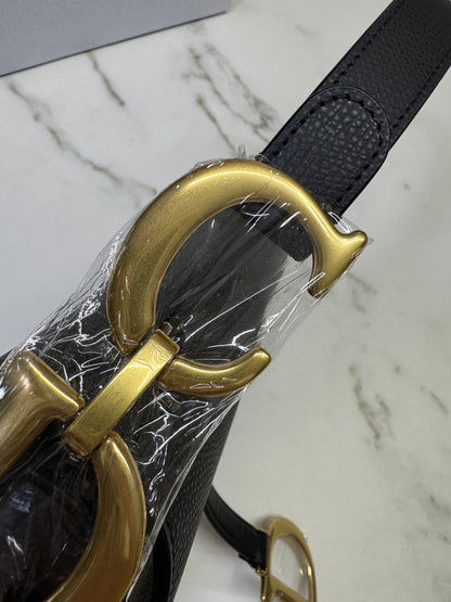 DIOR Saddle Medium Black