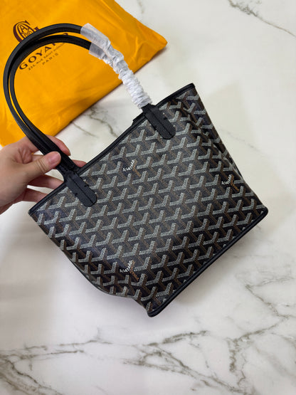 GOYARD 雙面皮款 迷你托特包 Anjour Tote Mini Black