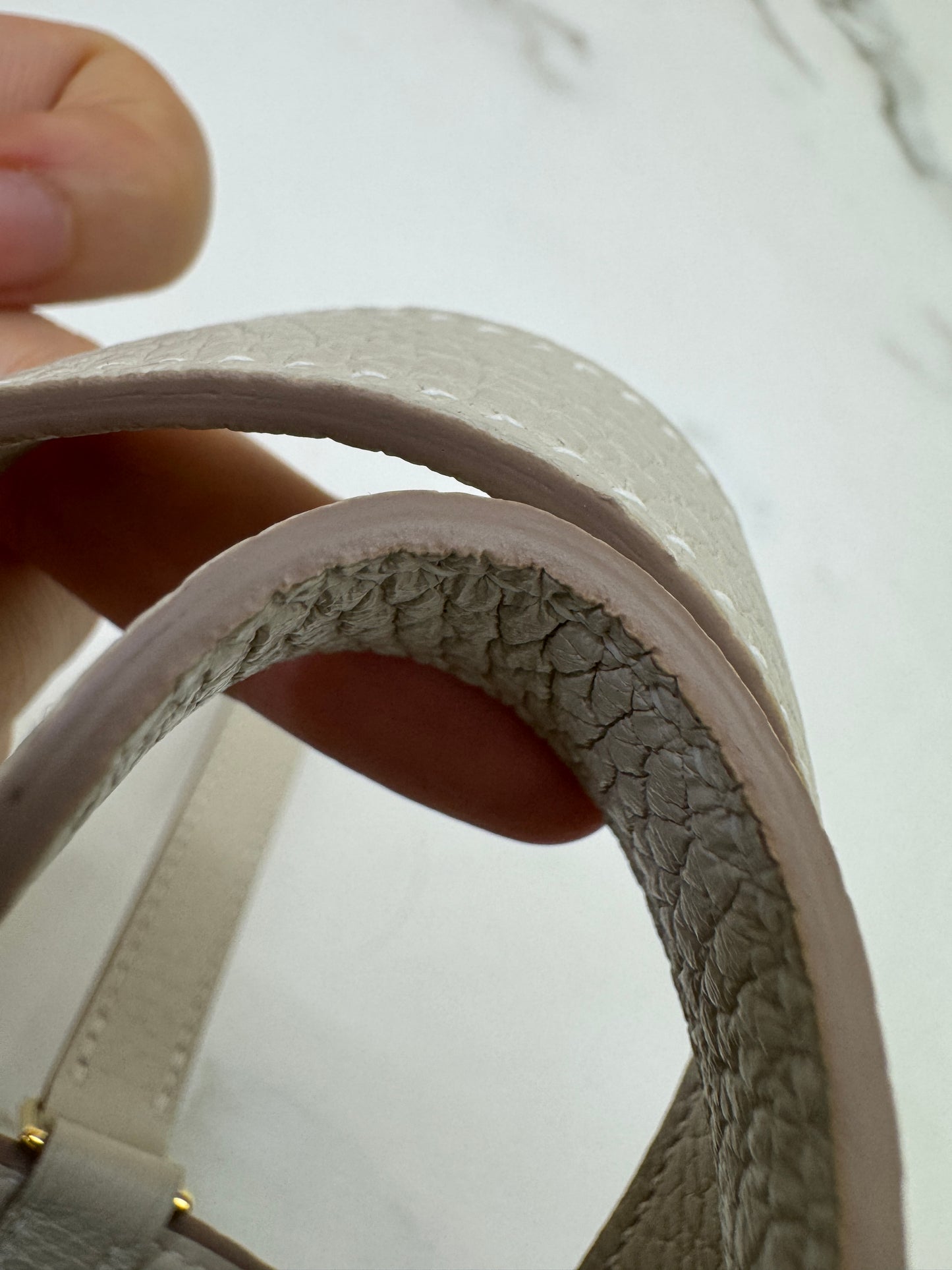 HERMES Picotin Lock 14 奶昔白金扣 TC Craie GHW