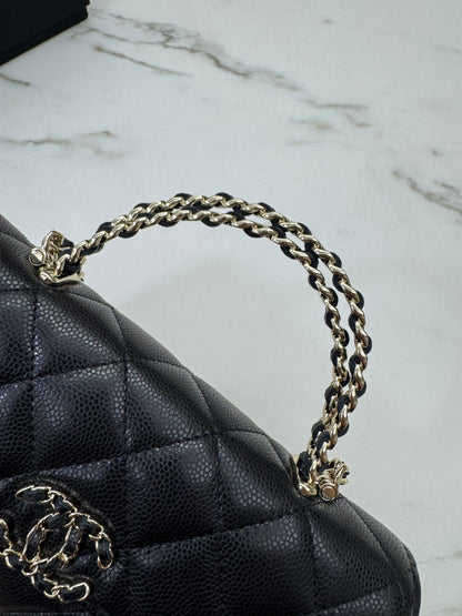CHANEL 25S Kelly 橫版手機包 黑色