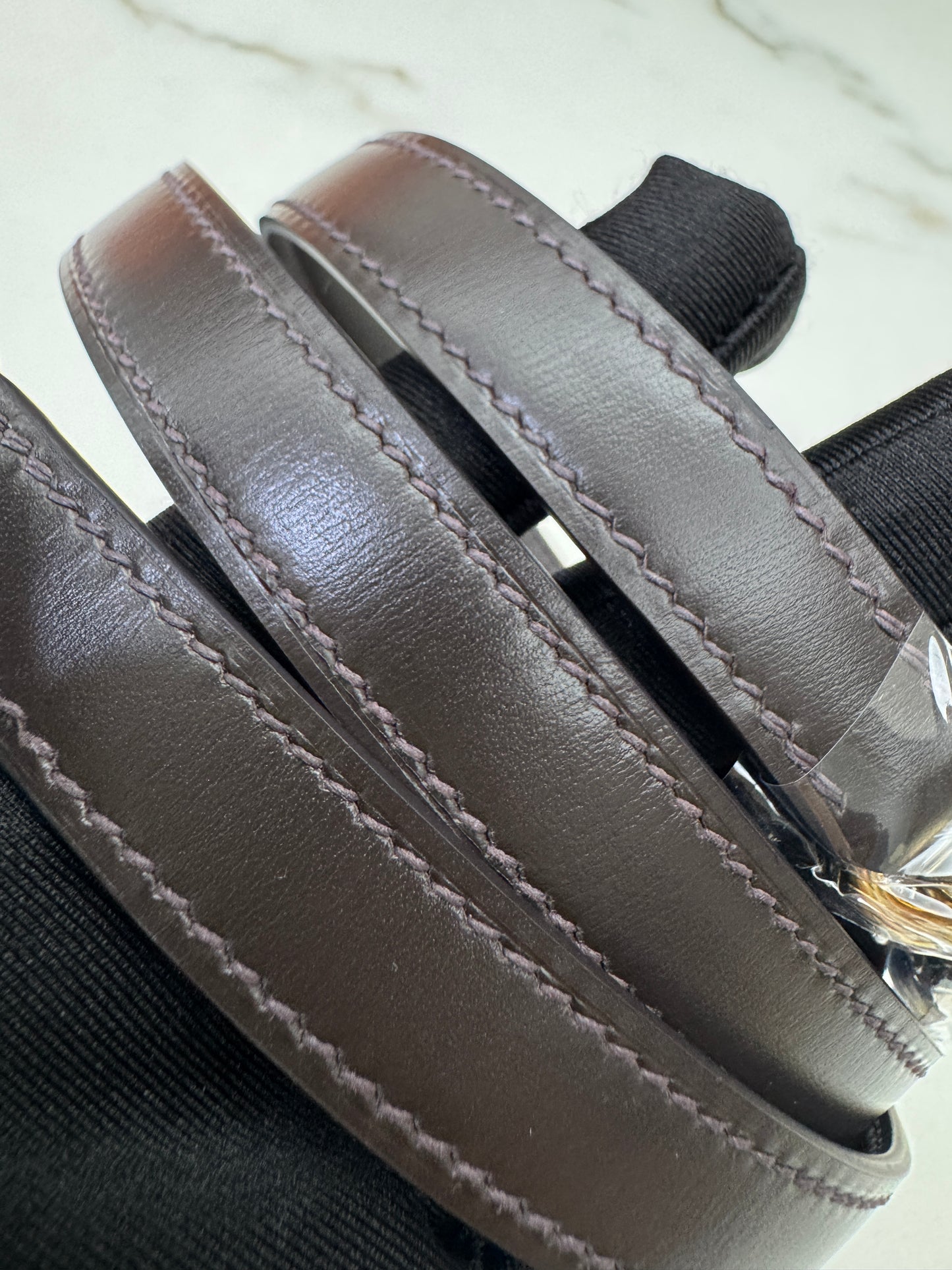 HERMES Kelly 25 烏木色Box皮金扣 外縫 Ebene Box Leather Seilier GHW