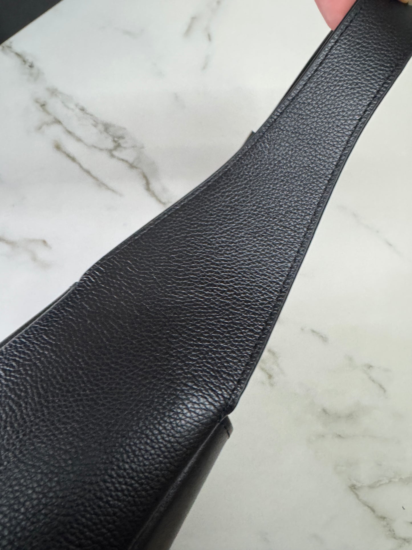 YSL LE 5 A 7 Hobo 黑銀 Large