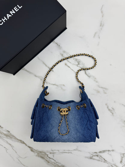 CHANEL Mini 25 Bag 藍牛仔