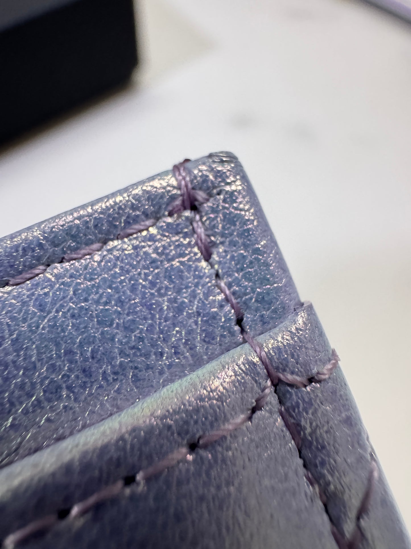 CHANEL 19卡包 22P人魚姬幻彩紫