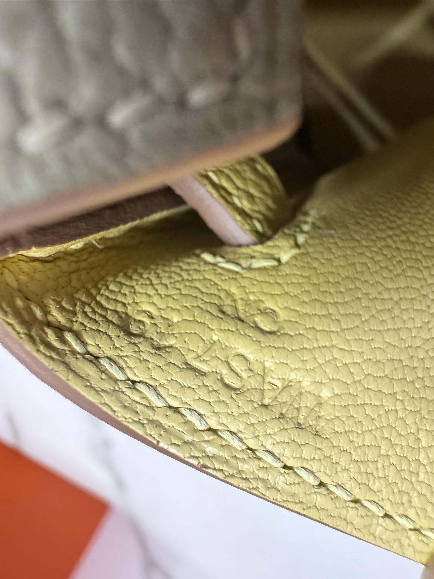HERMES Birkin25 SO 珍珠灰拼小雞黃 Togo PHW