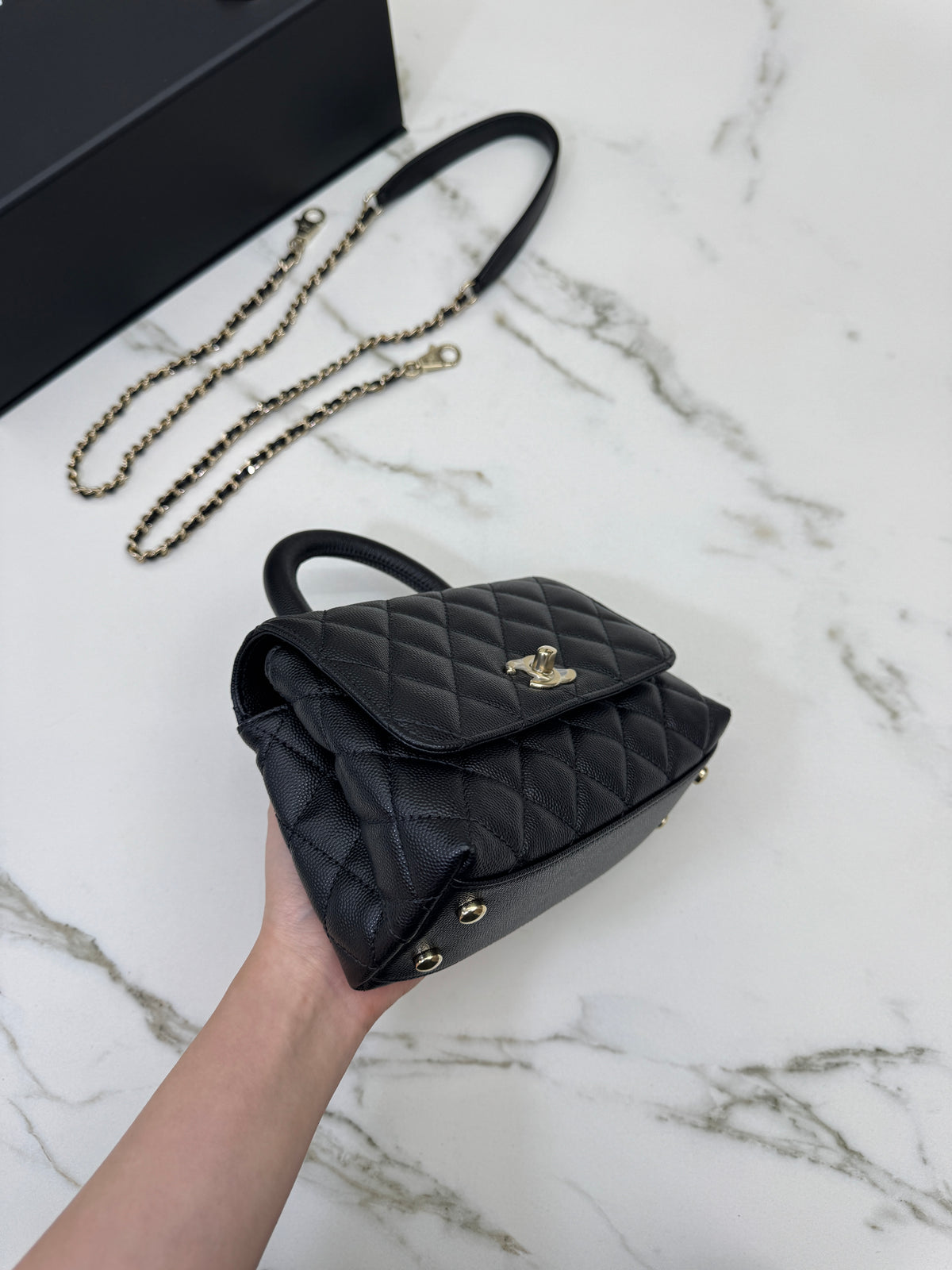 CHANEL Mini Coco Handle 黑色