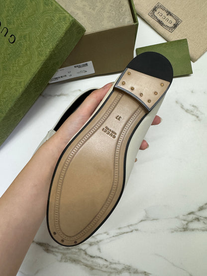 GUCCI Loafers 踩跟樂福鞋 奶白色