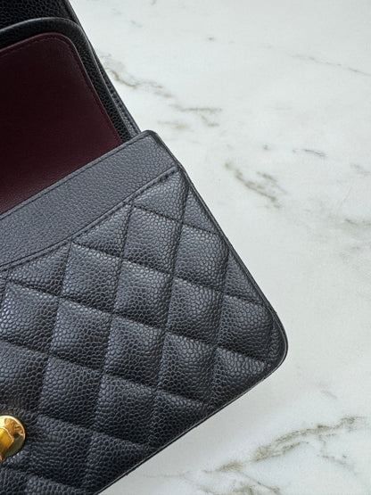 CHANEL CF25 Medium 黑金牛 Black Calfskin GHW