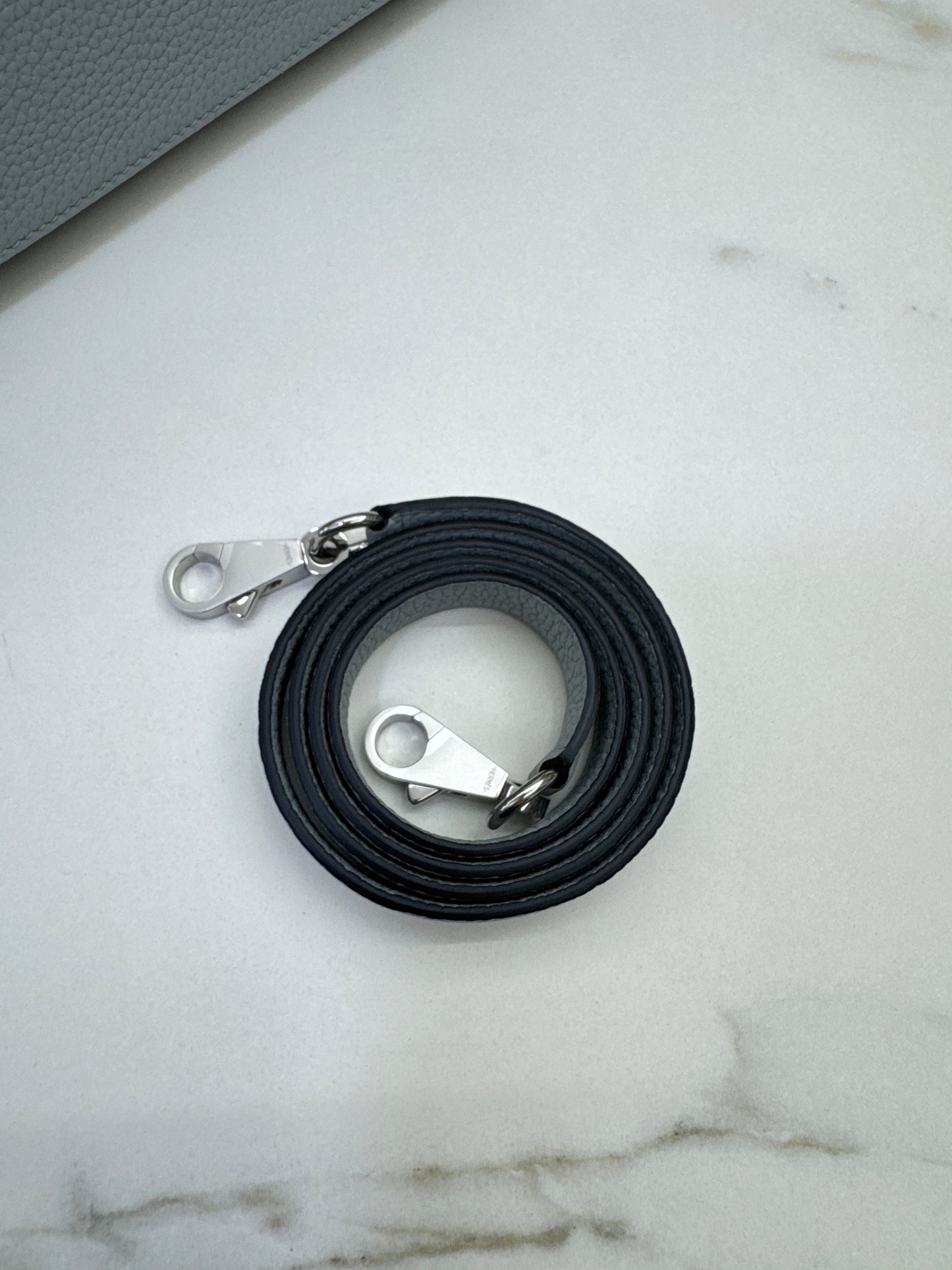 HERMES Kelly 25 Togo內縫 木偶灰銀扣 Gris Pantin PHW