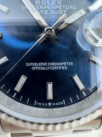 ROLEX Datejust 36mm 太陽圈藍盤 M126234