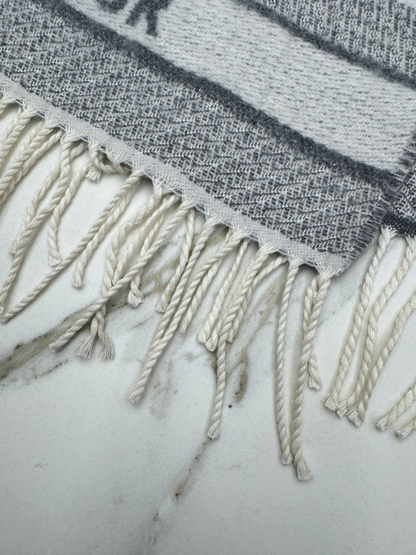 DIOR Oblique Scarf Grey 200x48cm