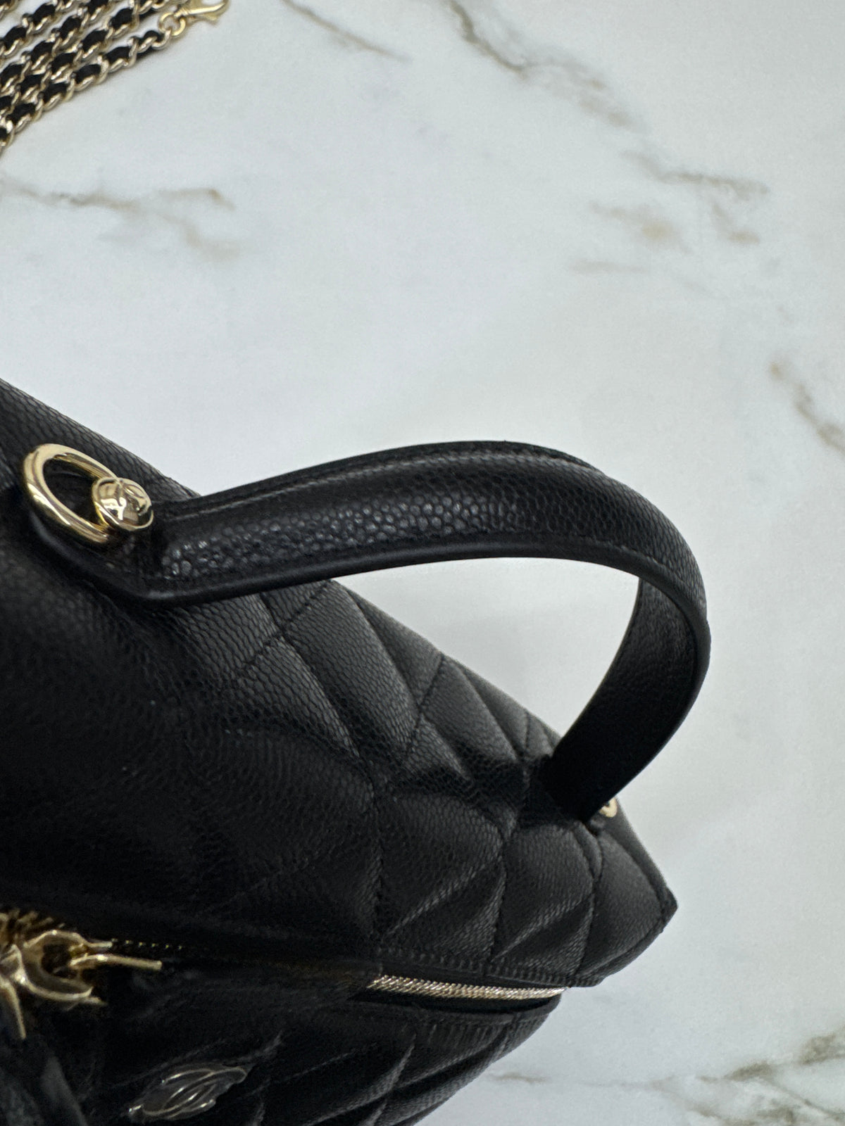 CHANEL LP盒子包 黑色牛皮 Vanity