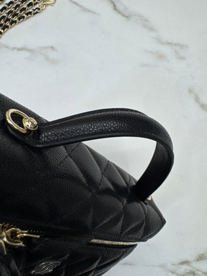 CHANEL LP盒子包 黑色牛皮 Vanity
